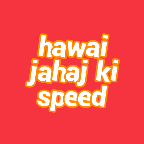 hawai jahaj ki speed